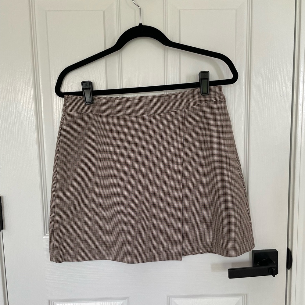 Target A New Day Brown Plaid Miniskirt